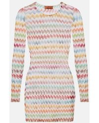 Missoni - Zigzag Lame Minidress - Lyst