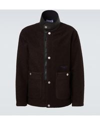 Stone Island - Logo Wool-Blend Jacket - Lyst