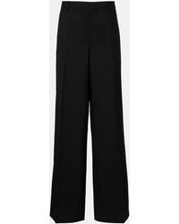 Gucci - High-Rise Wool Straight Pants - Lyst