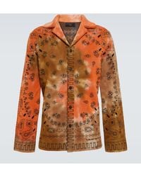 Alanui - Bandana Piquet Jacquard Cotton Shirt - Lyst