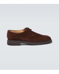 John Lobb - Haldon Derby Suede Shoes - Lyst