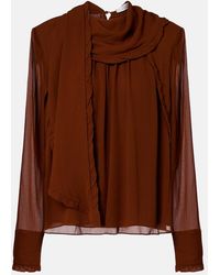 Dorothee Schumacher - Sheer Twist Georgette Blouse - Lyst