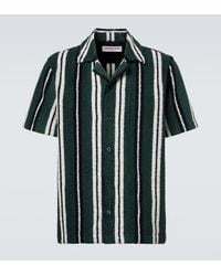 Orlebar Brown - Griffith Striped Terry Bowling Shirt - Lyst