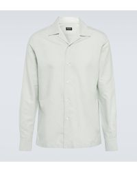 Zegna - Cotton, Linen And Silk Shirt - Lyst