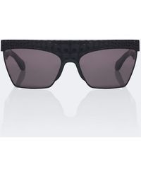 Alaïa - Croc-Effect Flat-Top Sunglasses - Lyst