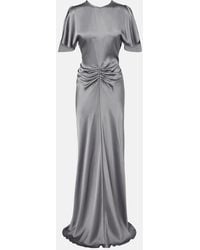 Victoria Beckham - Isabella Gathered Satin Gown - Lyst