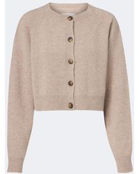 Loulou de Saison - Heike Cropped Cashmere Cardigan - Lyst