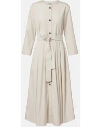 Max Mara - Giorno Belted Cotton Shirt Dress - Lyst