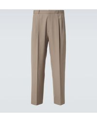 The Row - Tarek Wool Straight Pants - Lyst