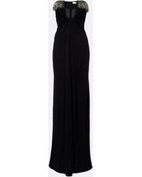 Christopher Esber - Arced Palm Beaded Jersey Maxi Dress - Lyst