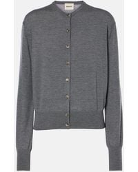 KHAITE - Jackie Wool Cardigan - Lyst