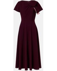 ROKSANDA - Luna Bow-Detail Crepe Midi Dress - Lyst