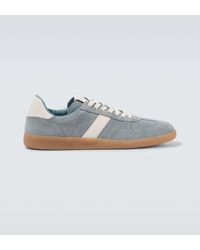 Tom Ford - Archer Leather-Trimmed Suede Sneakers - Lyst