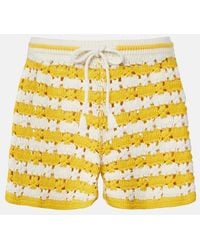 The Upside - Goldie Malik Cotton Crochet Shorts - Lyst