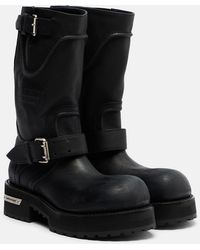 Balenciaga - Venom Leather Combat Boots - Lyst