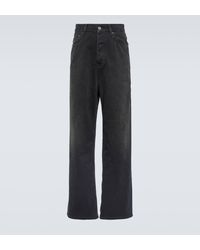 Balenciaga - Mid-rise Cotton Wide-leg Pants - Lyst