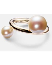Sophie Bille Brahe - Halskette La Grace Aus 14Kt Gelbgold Mit Suesswasserperlen - Lyst