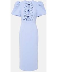 Rebecca Vallance - Bridal Annabelle Bow-Detail Midi Dress - Lyst