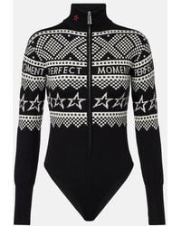 Perfect Moment - Holiday Intarsia Merino Wool Bodysuit - Lyst