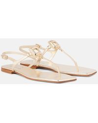 Roger Vivier - Viv' By The Sea Leather Thong Sandals - Lyst
