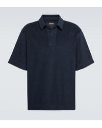 Zegna - Cotton Polo Shirt - Lyst