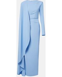 Rachel Gilbert - Dion Caped Draped Gown - Lyst