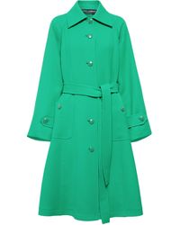 Dolce & Gabbana Abrigo de lana de doble faz - Verde
