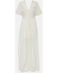 Veronica Beard - Arushi Embroidered Cotton Maxi Dress - Lyst