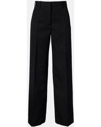 Jil Sander - Low-Rise Wool Straight Pants - Lyst