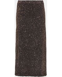 Altuzarra - Milos Metallic Knit Maxi Skirt - Lyst