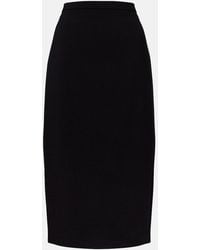 Max Mara - Otre Wool Midi Skirt - Lyst