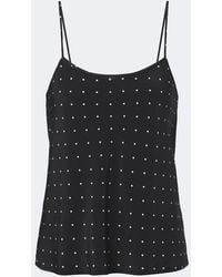 Asceno - Matera Polka-Dot Silk Camisole - Lyst