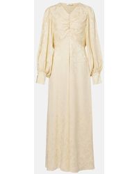 Chloé - Maxikleid Aus Seiden-Jacquard - Lyst
