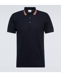 Burberry - Icon Stripe Collar Polo Shirt - Lyst