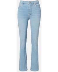 FRAME - Le Sleek Long Straight Jeans - Lyst