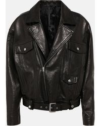Nili Lotan - Lenny Leather Biker Jacket - Lyst