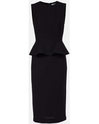 Max Mara - Vestido Midi Cosmos De Jersey Con Peplum - Lyst