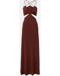 Eres - Vestido Largo Saba De Jersey Con Aberturas - Lyst