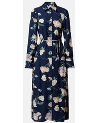 Erdem - Belted Floral Shirt Dress - Lyst