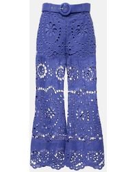 Zimmermann - Floral Pattern Bell-Bottoms - Lyst