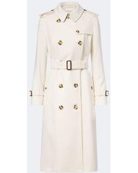 Burberry - Double-Breasted Cashmere Trench Coat - Lyst
