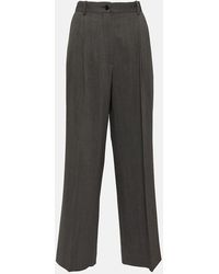 The Row - Weite Hose Aus Einem Wollgemisch - Lyst