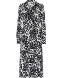 Diane von Furstenberg Seidenkleid - Grau