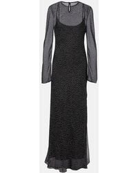SIR. - Polka-Dot Silk Maxi Dress - Lyst