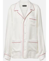 Tom Ford - Silk Twill Pajama Shirt - Lyst