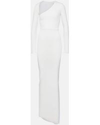 Alex Perry - Asymmetric Jersey Maxi Dress - Lyst