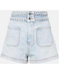 Veronica Beard - Elijah High-Rise Denim Shorts - Lyst