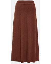 JOSEPH - Falda Midi En Mezcla De Seda - Lyst