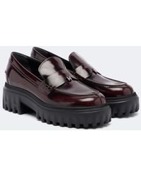 Hogan - H700 Leather Loafers - Lyst