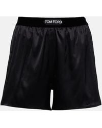 Tom Ford - Silk-blend Shorts - Lyst
